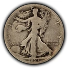 1921-D 50c Walking Liberty Silver Half Dollar - Good Key Date - SKU-Z6507