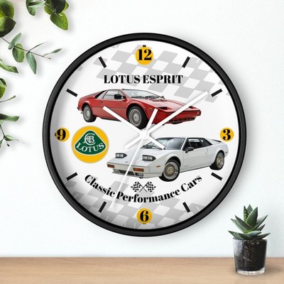 1980s Lotus Esprit Classic Performance Cars Wall Clock | Vintage Sports Car