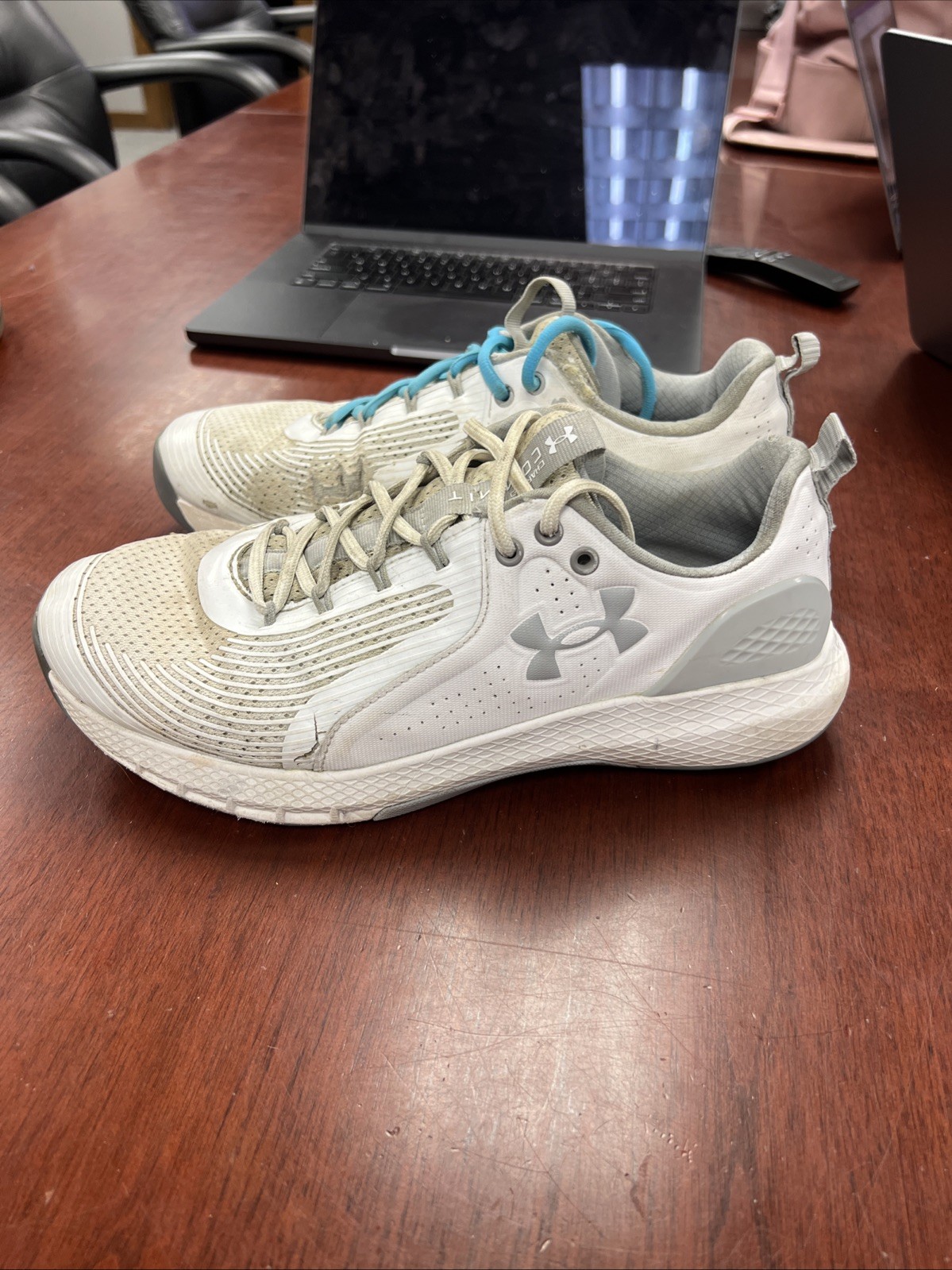 Size 10 - Under Armour Charged Commit  White Mod … - image 3