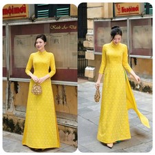 Vietnamese Traditional Long Dress -Ao Dai Viet - with Pants