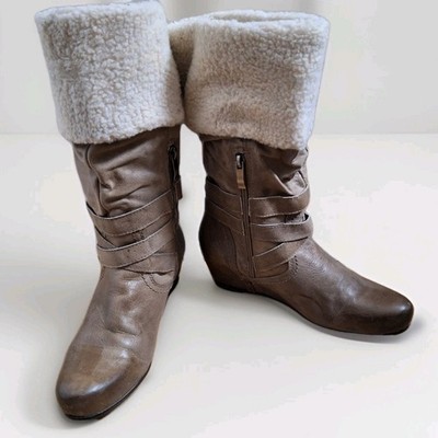 Winterstiefel Gefütterr grau 5the Avenue echt Leder Gr.40 Echt Leder