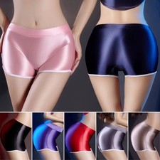 Women Shiny Satin Glossy Panties Underwear Short Leggings Boxer Shorts Hot Pants