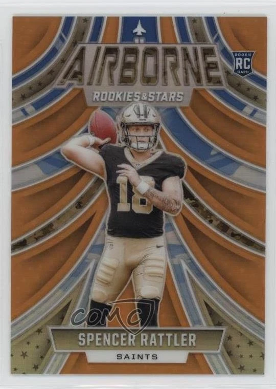 Spencer Rattler Panini Rookies & Stars Airborne #ASRR Orange