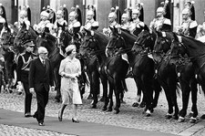 Queen Elizabeth II state visit to Rome Italy 17th October 1980 Old Photo