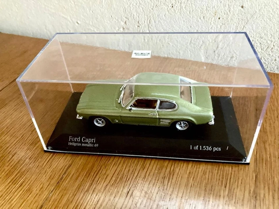 MINICHAMPS 1/43 Ford Capri Metallic Green Limited 1 of 1536 Diecast Model Car - Image 2 of 4