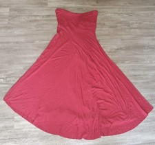 One Clothing Red Strapless Maxi Dress Size Large Flowy A Line NWT