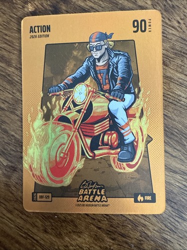 Bo Jackson Battle Arena Action - Jackson Holliday Orange Battlefoil Fire Obf-129