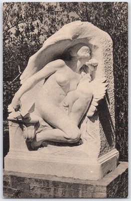 Vintage 'Into The Unknown' Sculpture Postcard by Hermon Atkins MacNeil