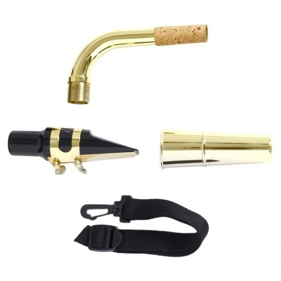 Saxofone barítono profissional Eastern Music -Corpo lacado a ouro e teclas -Baixo A - Imagem 2 de 4