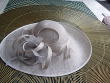 fabulous  ladies pale grey   formal wedding hatinator