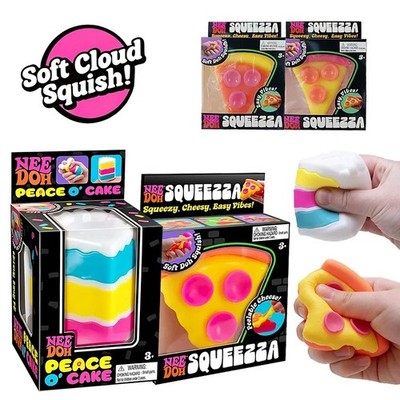NeeDoh Pizza Squishy Fidget Cube Stress Relief Sensory Squeeze Toy