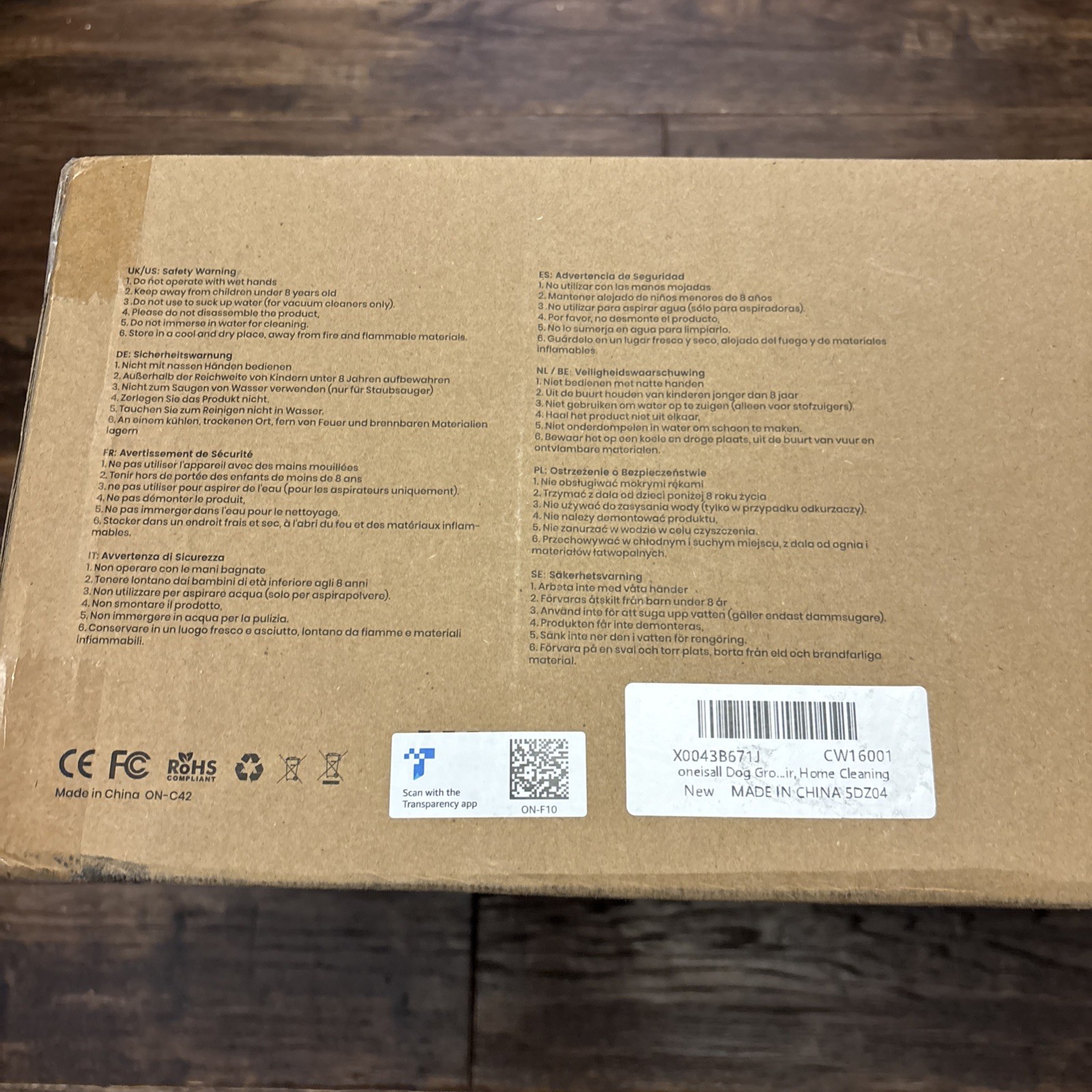 oneisall Dog Grooming Vacuum 7 in 1 Pet Hair Trimmer Clipper Kit Blue New