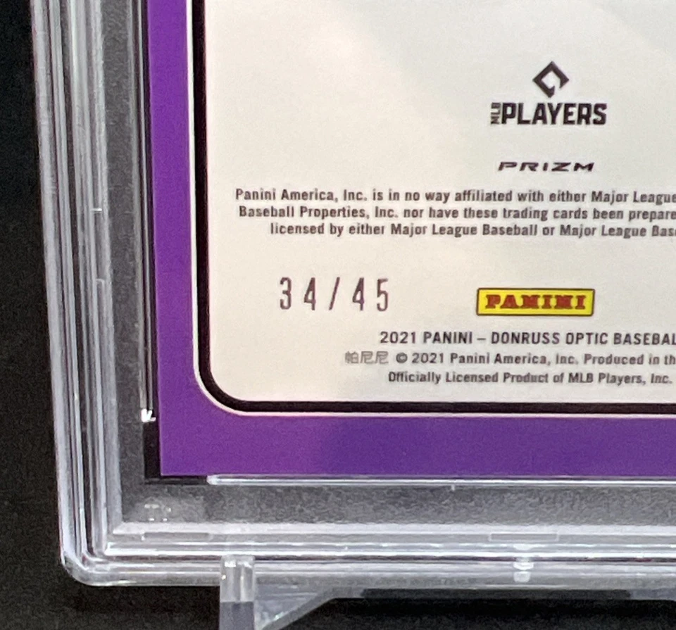 Donruss Optic Diamond Kings Freedom Prizm Bryce Harper 2021/45 PSA 9 MLB SSP Foto 2 de 4