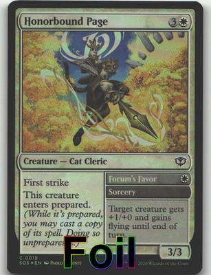 Honorbound Page- (NM)-*Foil*-EN-[SOS - 19]