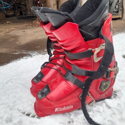 Skischuhe raichle gr.41 rot 27,5cm Sohlenlänge gebraucht voll funktionsfähig