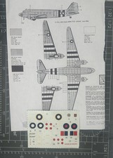 Italeri airfix  1:72 BBMF Millennium Collection decal set Douglas Dakota d day