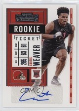 2020 Panini Contenders Rookie Ticket Variation Curtis Weaver #198 Auto wo3