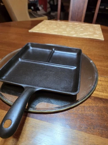 Immaculately Restored Wagner 1101 Cast Iron Bacon And Egg Breakfast Skillet