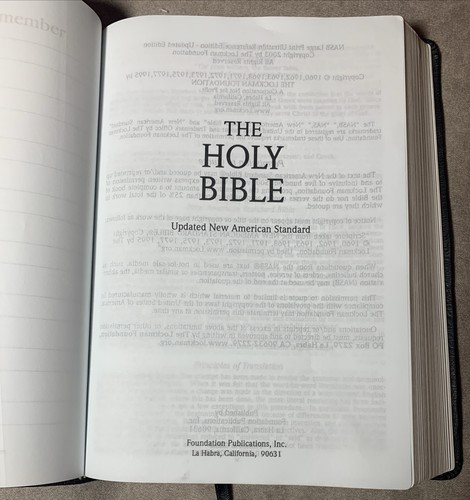 “New American Standard Bible” Updated Edition NASB References Leather - Imagen 11 de 14