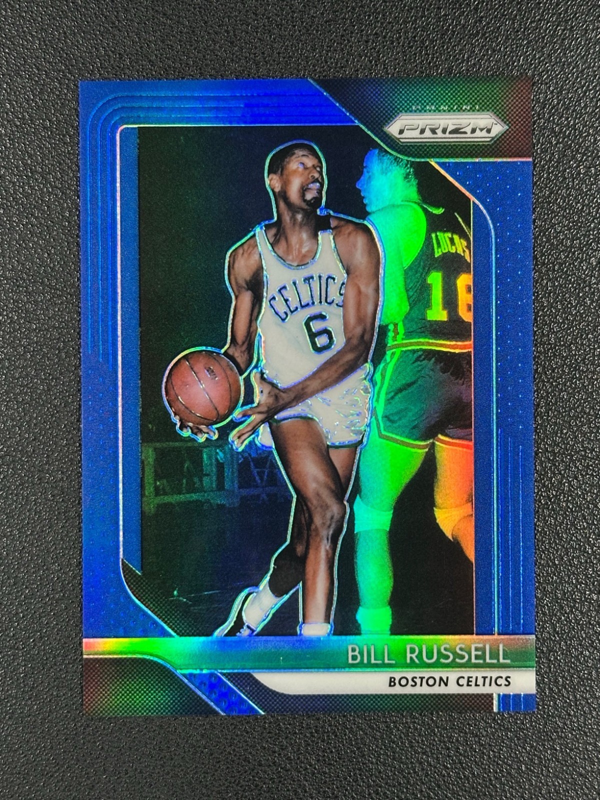 2018-19 Panini Prizm Bill Russell #25 Prizms Blue 102/199 Celtics#Z