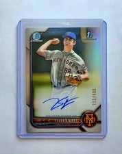 2022 Bowman Draft Chrome Refractor 1st /499 Auto Tyler Stuart Rookie #CDA-TST G