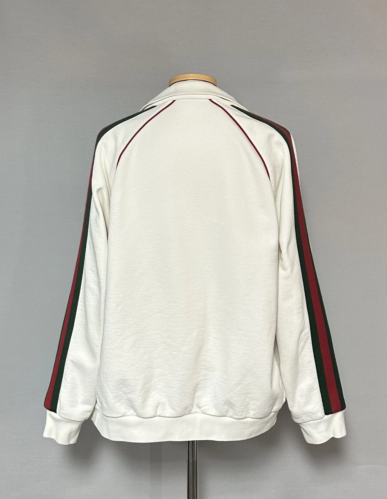 Gucci Felpa a righe web con zip 100 41023395