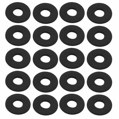 20Pcs 8mm x 20mm x 1.5mm Rubber Oil Sealing O-Rings Washer Gasket Black KD *kk