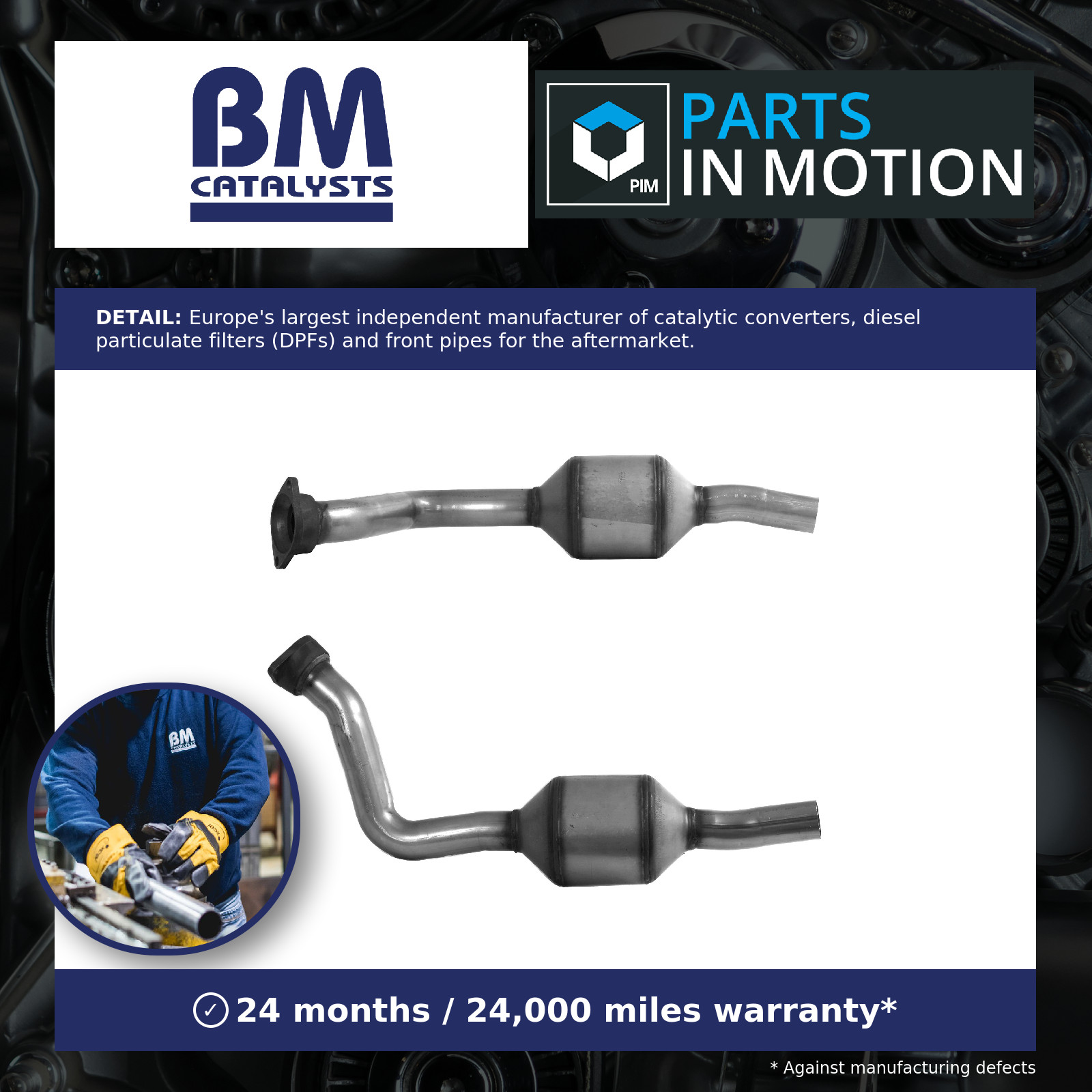 Catalytic Converter Type Approved BM80159H BM Catalysts 1609161780 1705NW 1705NX