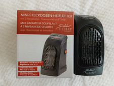 Elektrischer Mini Heizlüfter für Steckdose Heizer Heizgerät
