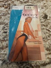 New Vintage One Jockey For Her French Cut Brief Size 5 NOS Combed Cotton Teal