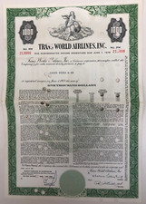 1961 Trans World Airlines Inc. (TWA) $1000 6-1/2% Subordinated Income Debenture