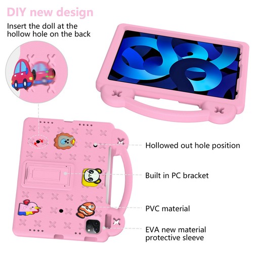 For iPad Pro/Air/mini 1 2 3 4 5 6th Gen Kid Safe Handle Stand Tablet Case Cover - Picture 42 of 51