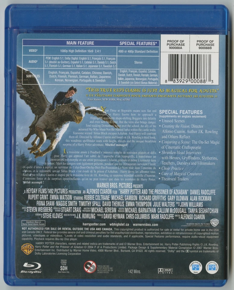 (Blu-ray) Harry Potter And The Prisoner Of Azkaban - Image 2 of 3