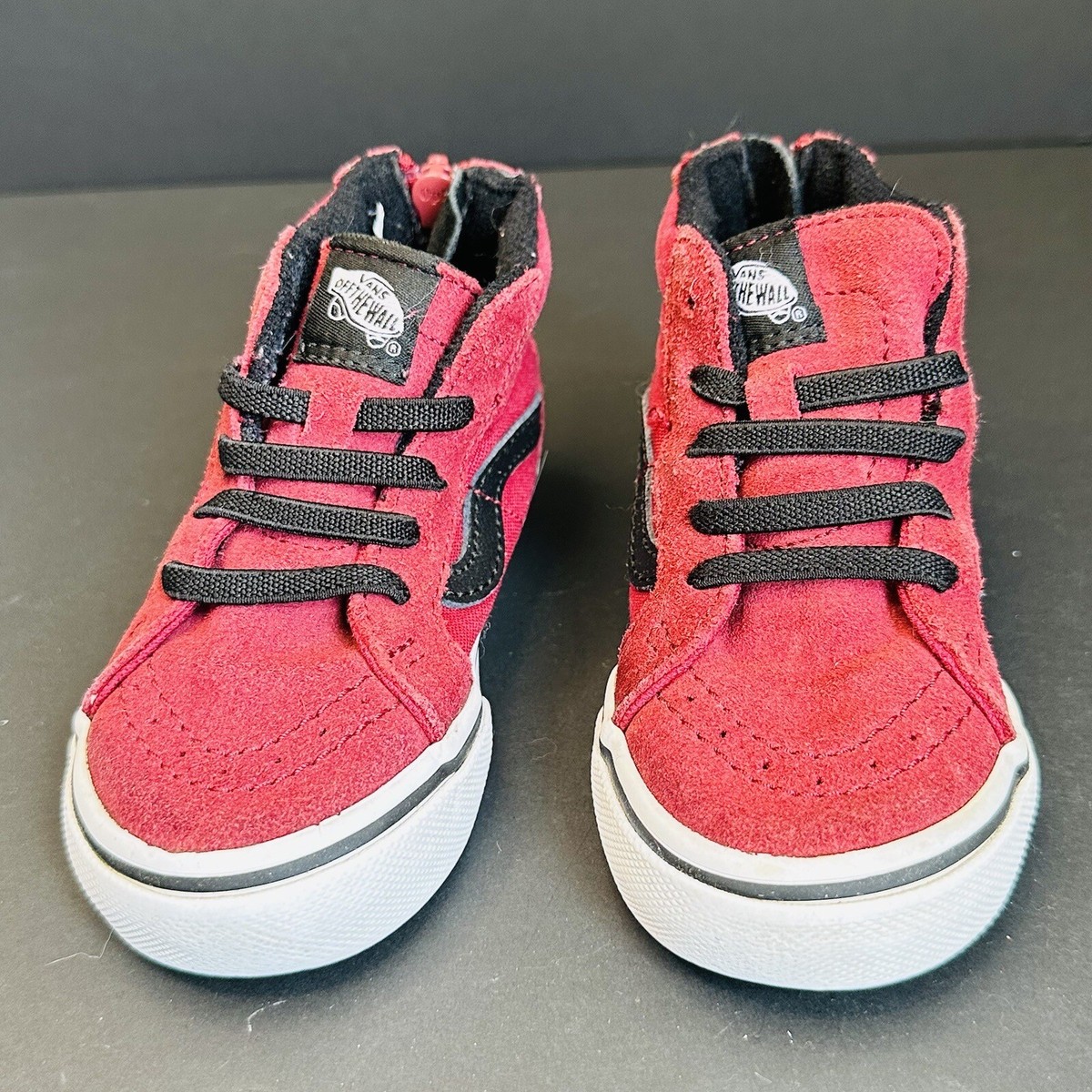 High Top Kids All Red Vans Children's High Top Vans Vans Kids