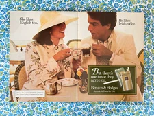 Benson & Hedges Cigarettes 1985 Print Ad English Tea Coffee