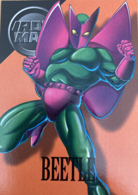 Marvel Vision Embossed Beetle Iron Man #87 Fleer/Skybox 1996