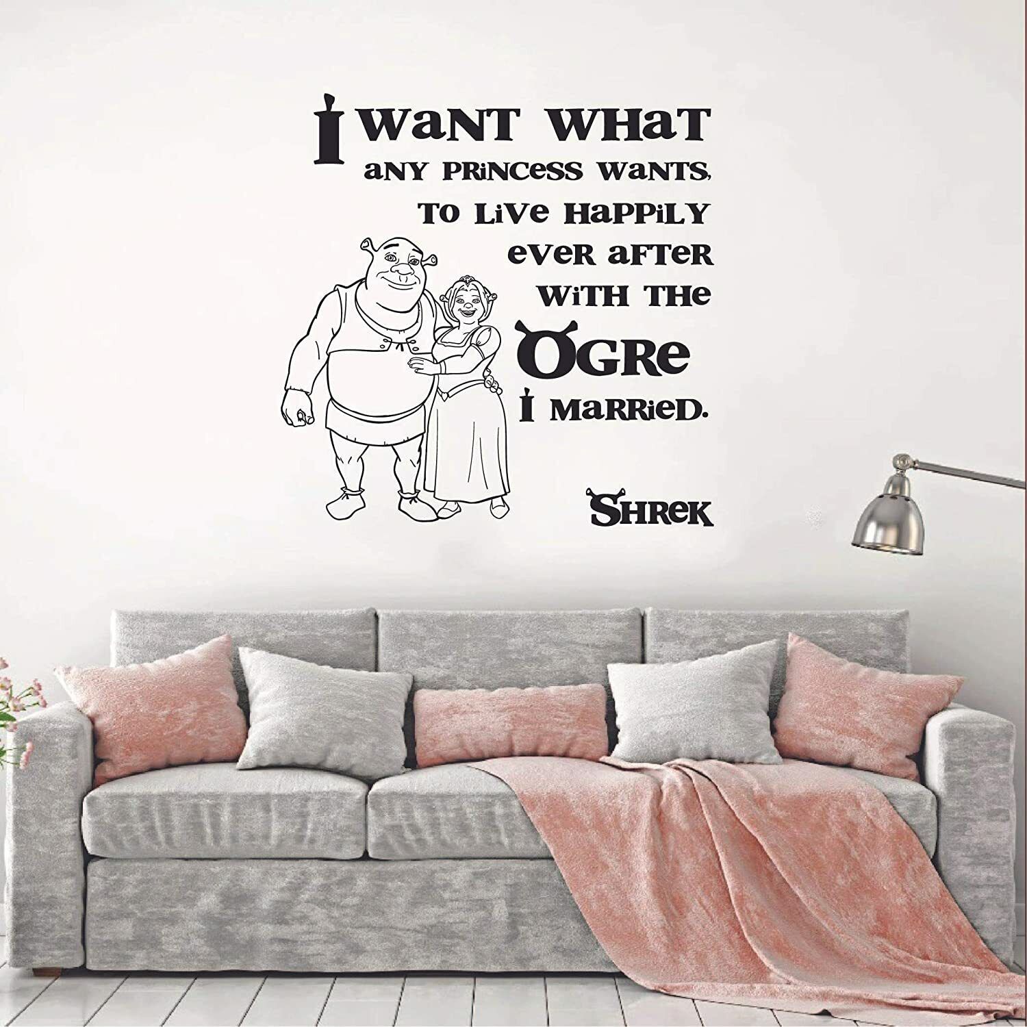 The Shrek Family Throw Pillow, Shrek Fiona _amp_ Shrek Get Ogre It Throw  Pillow