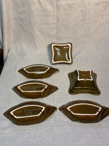 Wade California Serving Set Lazy Susan Server Appetizer Dishes set of 7-Gorgeous - Picture 21 of 24