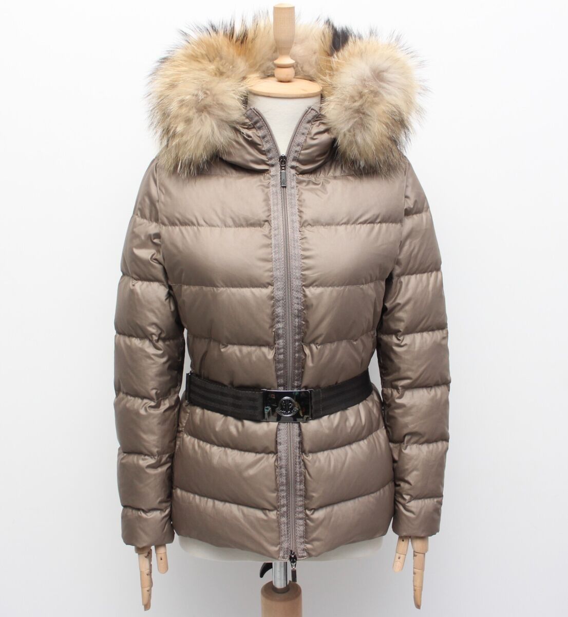 Women's MONCLER Angers Quilted Down Puffer Jacket Hooded Fur Women's MONCLER Angers Quilted Down Puffer Jacket Hooded Fur