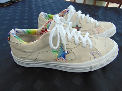 Paar Unisex Converse One Star Family Sneaker UK Größe 6 / EU 39 Beige / Multi