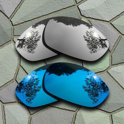 Silver&Sky Blue Polarized Lenses Replacement For-Oakley Splice