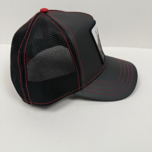 Goorin Bros Animal Farm Hat Trucker Baseball Snapback Cap TORO Bull Black Red - Picture 5 of 8