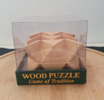 Wood Puzzle Game Of Tradition 6 Piece Wooden Star Puzzle