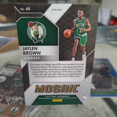 Jaylen Brown RC 2016-17 Mosaic Silver Prizm #45 Boston Celtics 