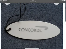 British Airways Concorde White Luggage Tag Rare