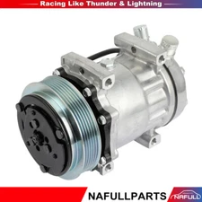 A/C Compressor And Clutch For Caterpillar Freightliner Kenworth Mack Peterbilt