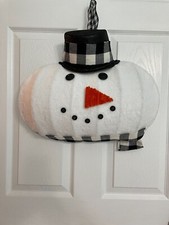 Adorable Snowman Holiday Wreath, Christmas Snowman Wreath, Holiday Wreath 