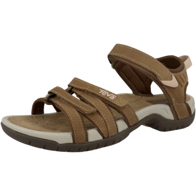 Teva Tirra Leather Trekkingsandale Damen Wanderschuhe Sandalen Sandaletten