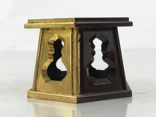 Japanese Buddhist Altar Fitting Resin Offering Cup Stand Vtg Bukki Butsugu BA642 - Picture 5 of 8