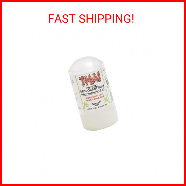 THAI 100% Natural Crystal Deodorant Stick, Mini Travel Size (2.125 Ounces)